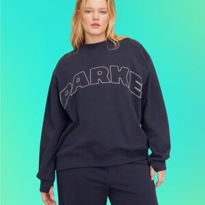 NWT PARKE X TARGET EXCLUSIVE NAVY CREWNECK L/XL